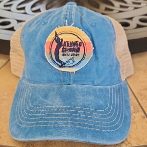 Blue Distressed Denim Snapback Hat By Salt Creek Apparel